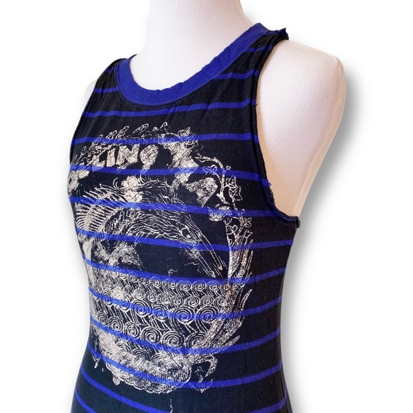 RARE EUC Free People We The Free Stripe Tank Maxi Dress, XS - Picture 5 of 11